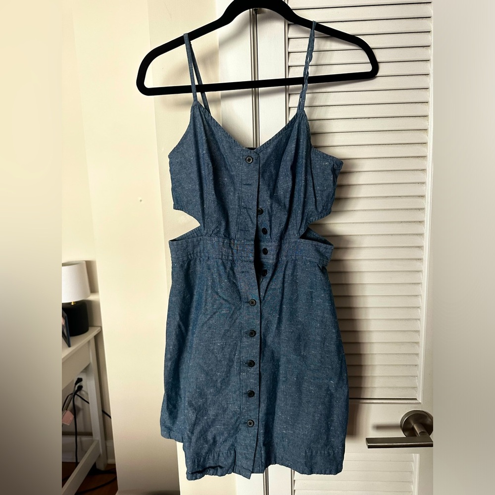 Madewell cut out denim dress